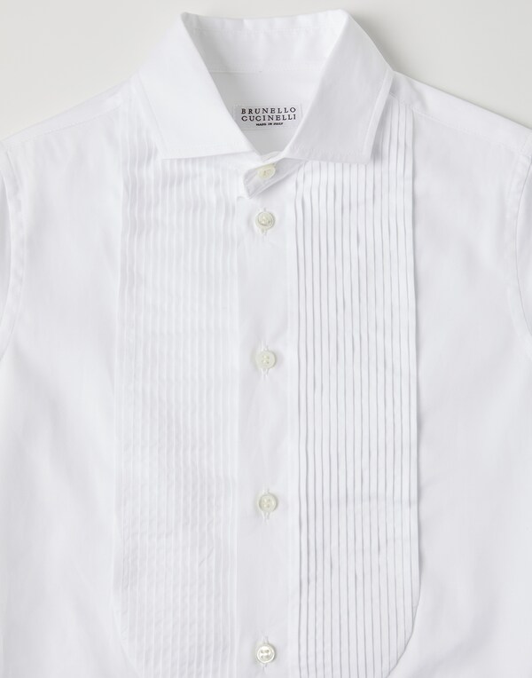 Рубашка из твила Белый Мальчики - Brunello Cucinelli 