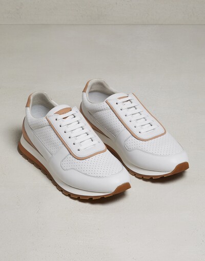 Calfskin sneakers White Man - Brunello Cucinelli 