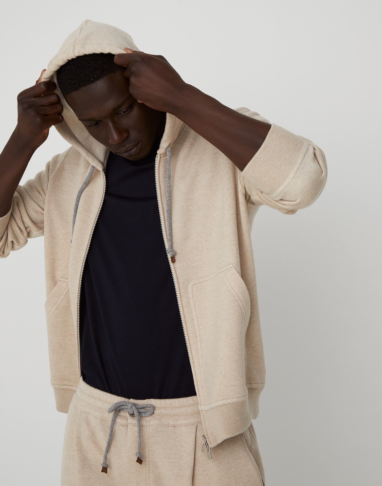 Sweat-shirt en cachemire Marron Homme - Brunello Cucinelli