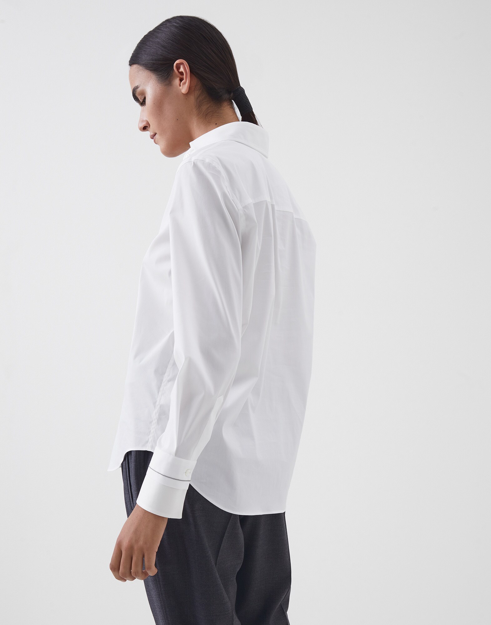 Cotton Shirt White Woman 2 - Brunello Cucinelli