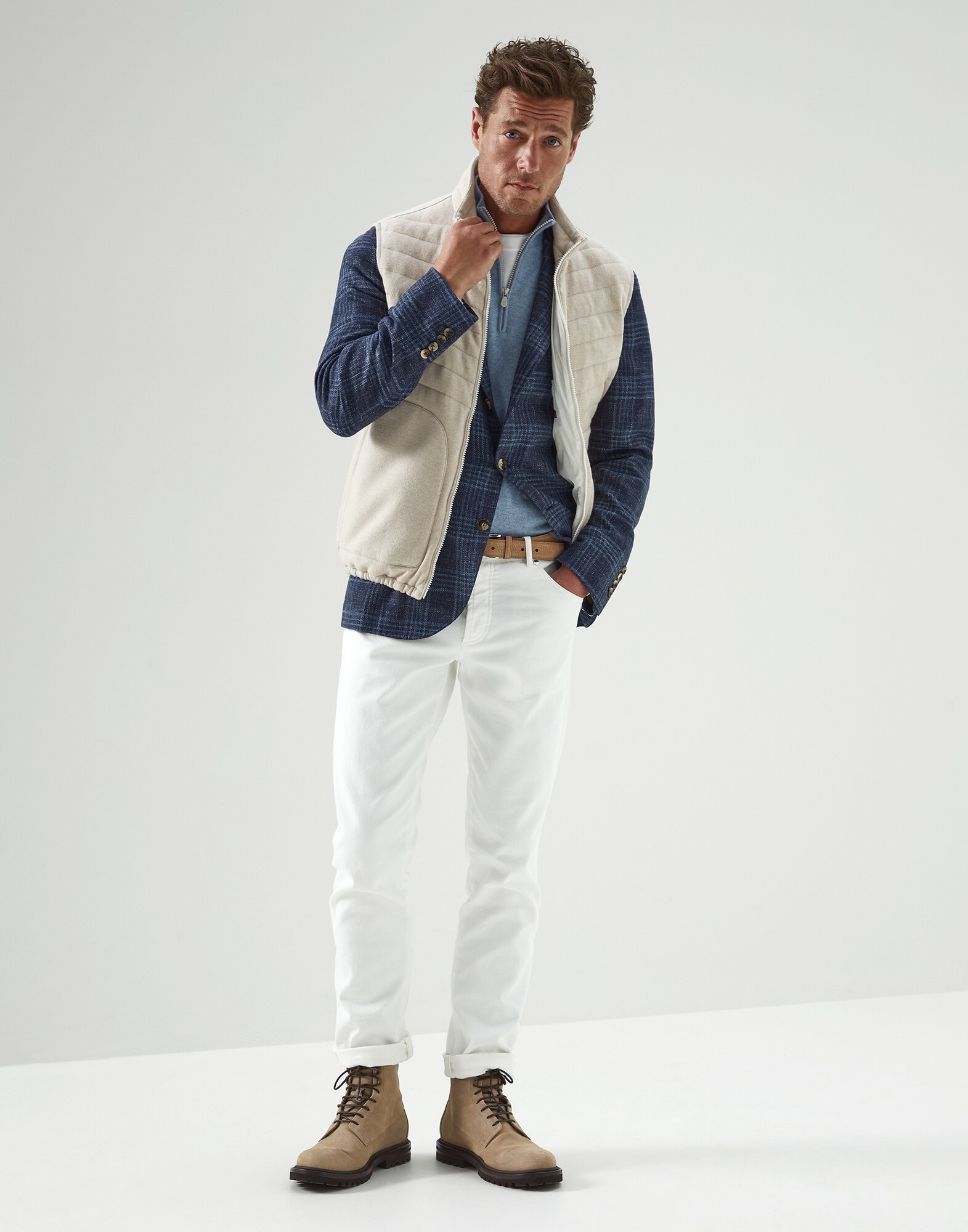 Zip Neck Sweater - Full look