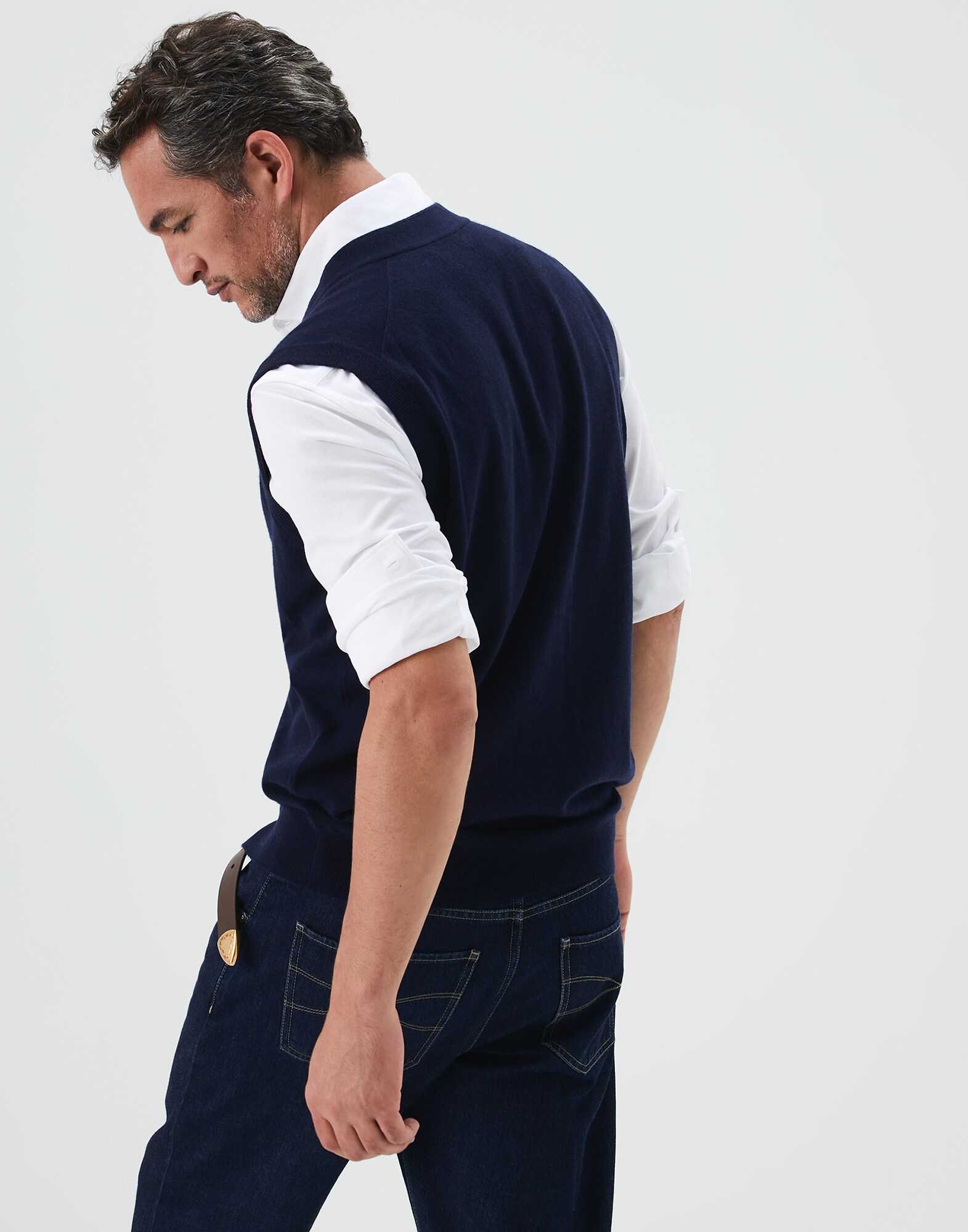 Button-front Cardigan - Back
