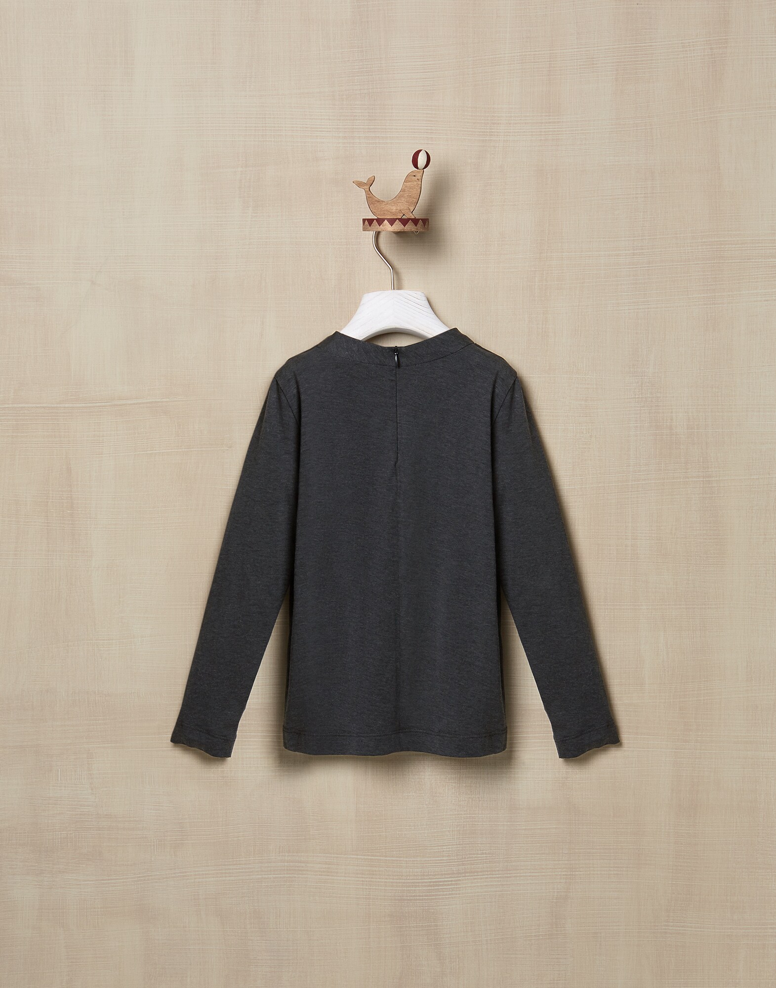 T-Shirt Anthracite Girl 2 - Brunello Cucinelli