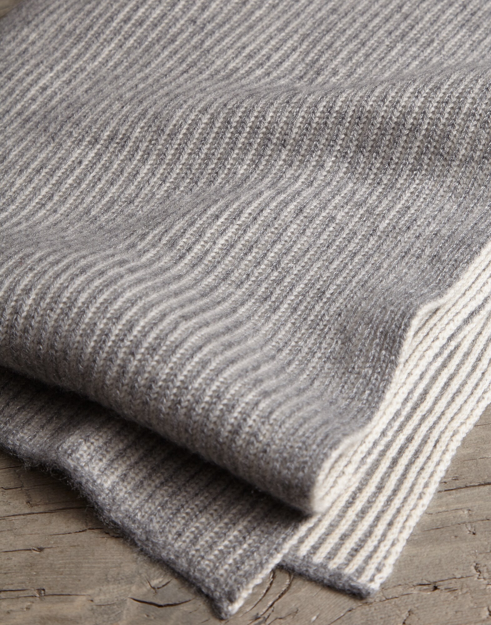 Écharpe Fantaisie Gris Moyen Homme 2 - Brunello Cucinelli