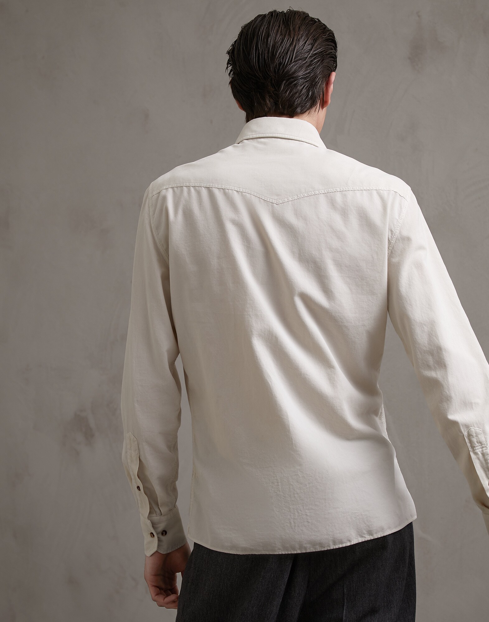 Casual Shirt Beige Man 2 - Brunello Cucinelli