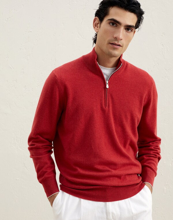 Cashmere sweater Red Man - Brunello Cucinelli