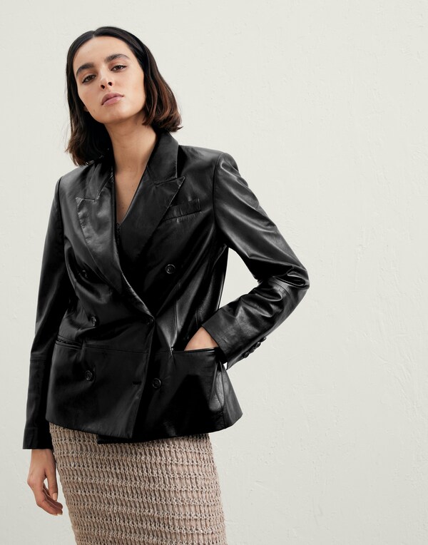 Nappa leather blazer Black Woman - Brunello Cucinelli