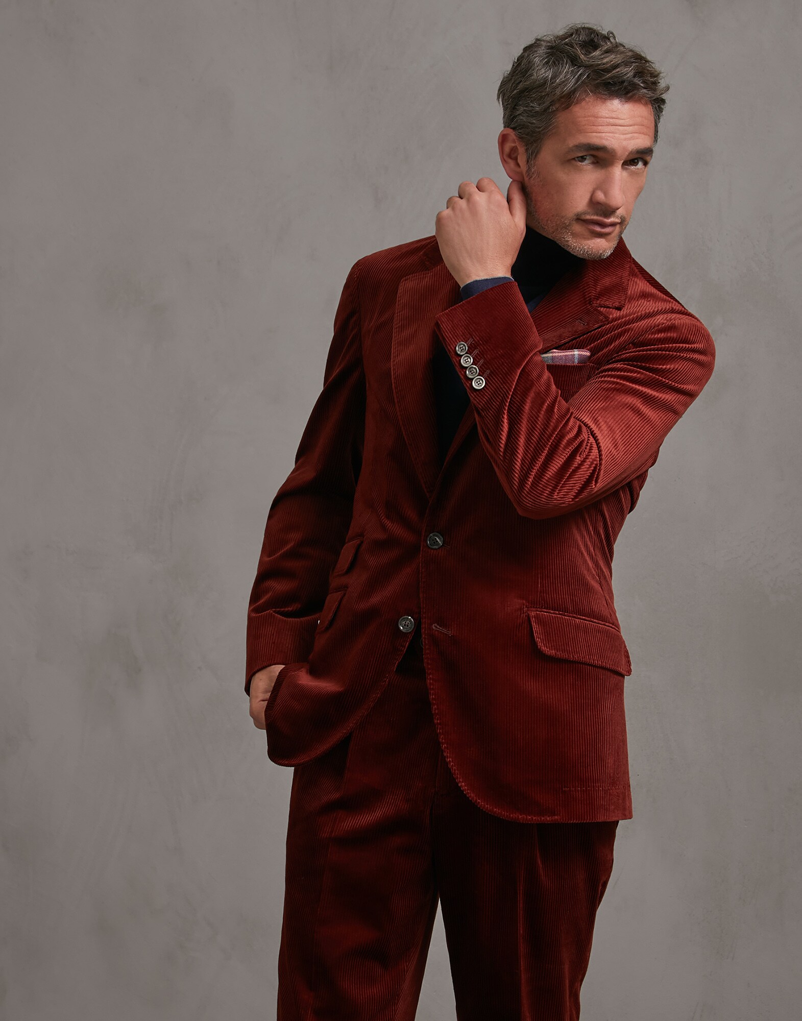 Chaqueta de Botonadura Simple Quemado Hombre 0 - Brunello Cucinelli