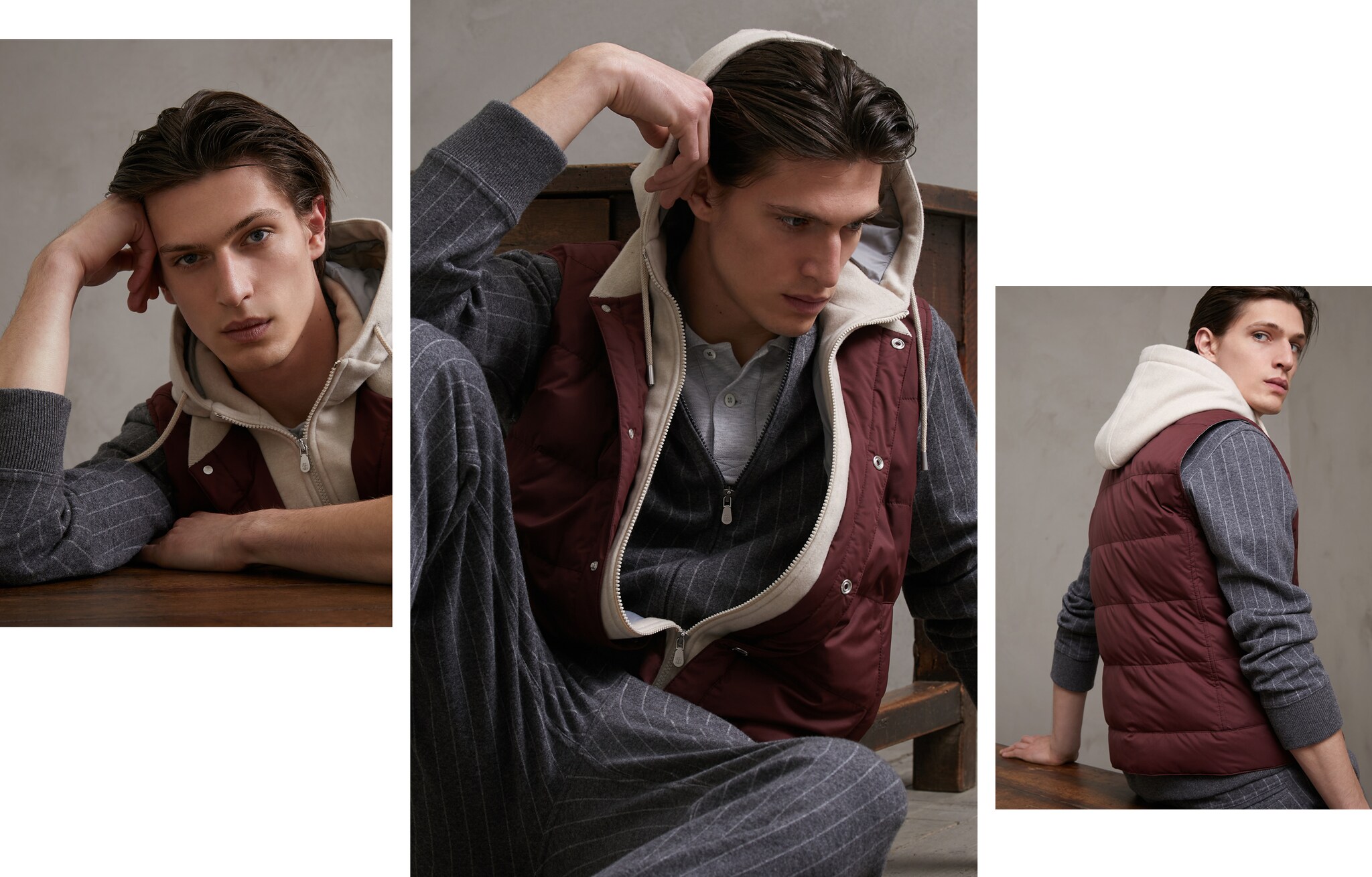 Outerwear Jacket Amaranth Red Man 5 - Brunello Cucinelli