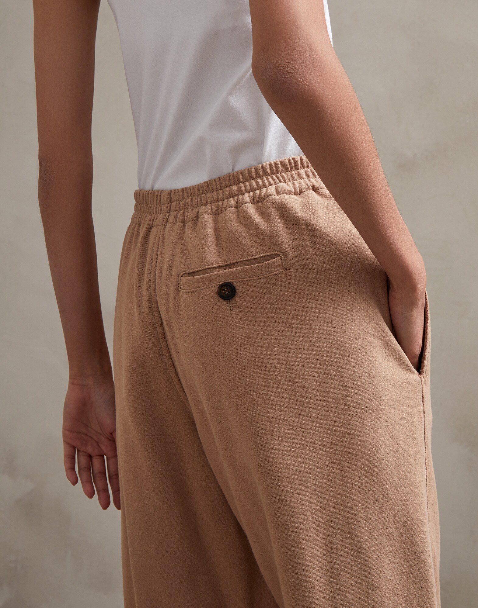 Pantalón de Chándal Camello Mujer 2 - Brunello Cucinelli