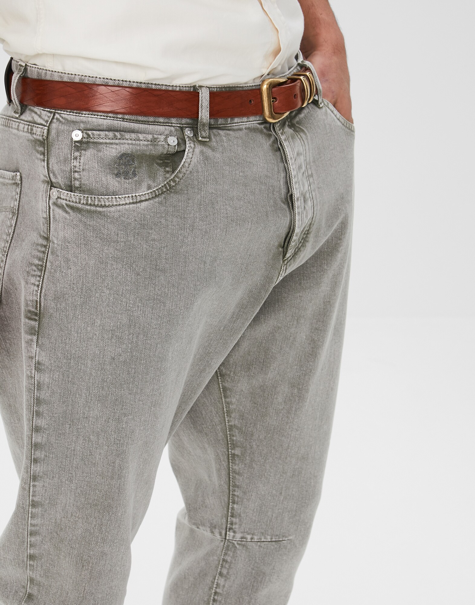 Denim Trousers Military Man 2 - Brunello Cucinelli