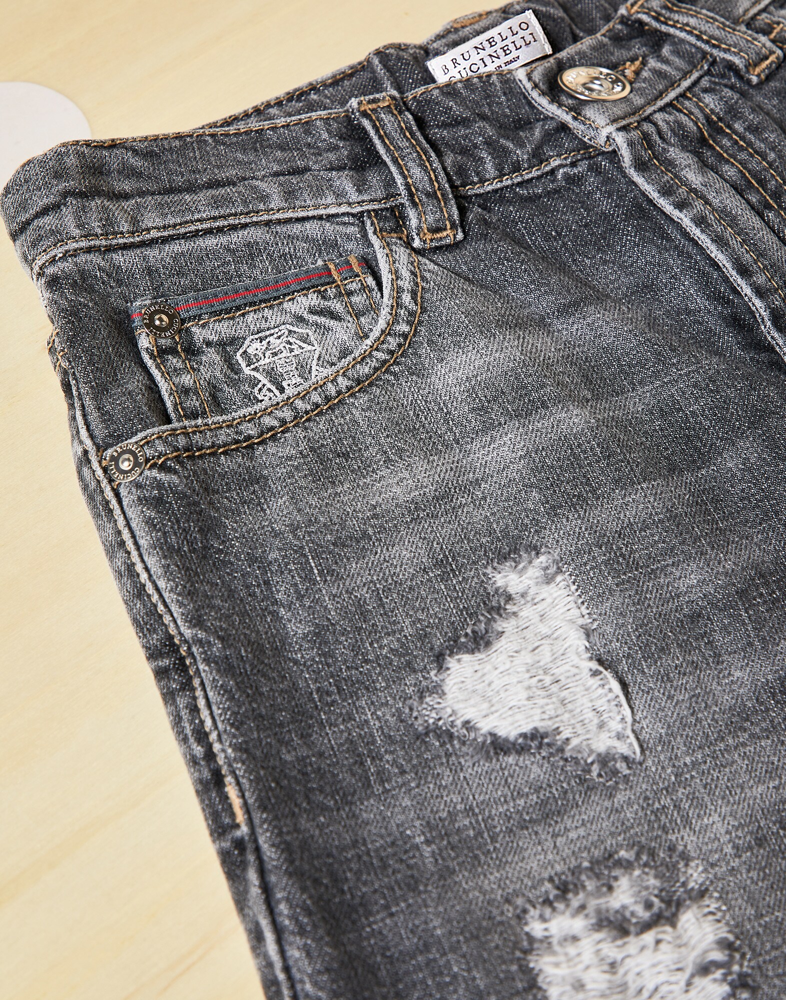 Hose aus Denim - Detailansicht