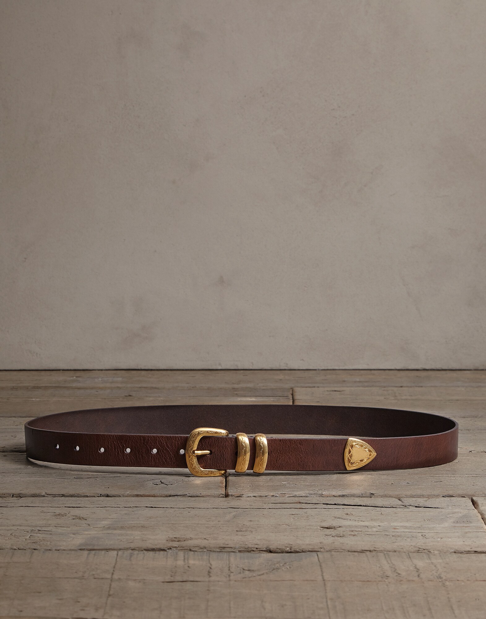 Calfskin belt