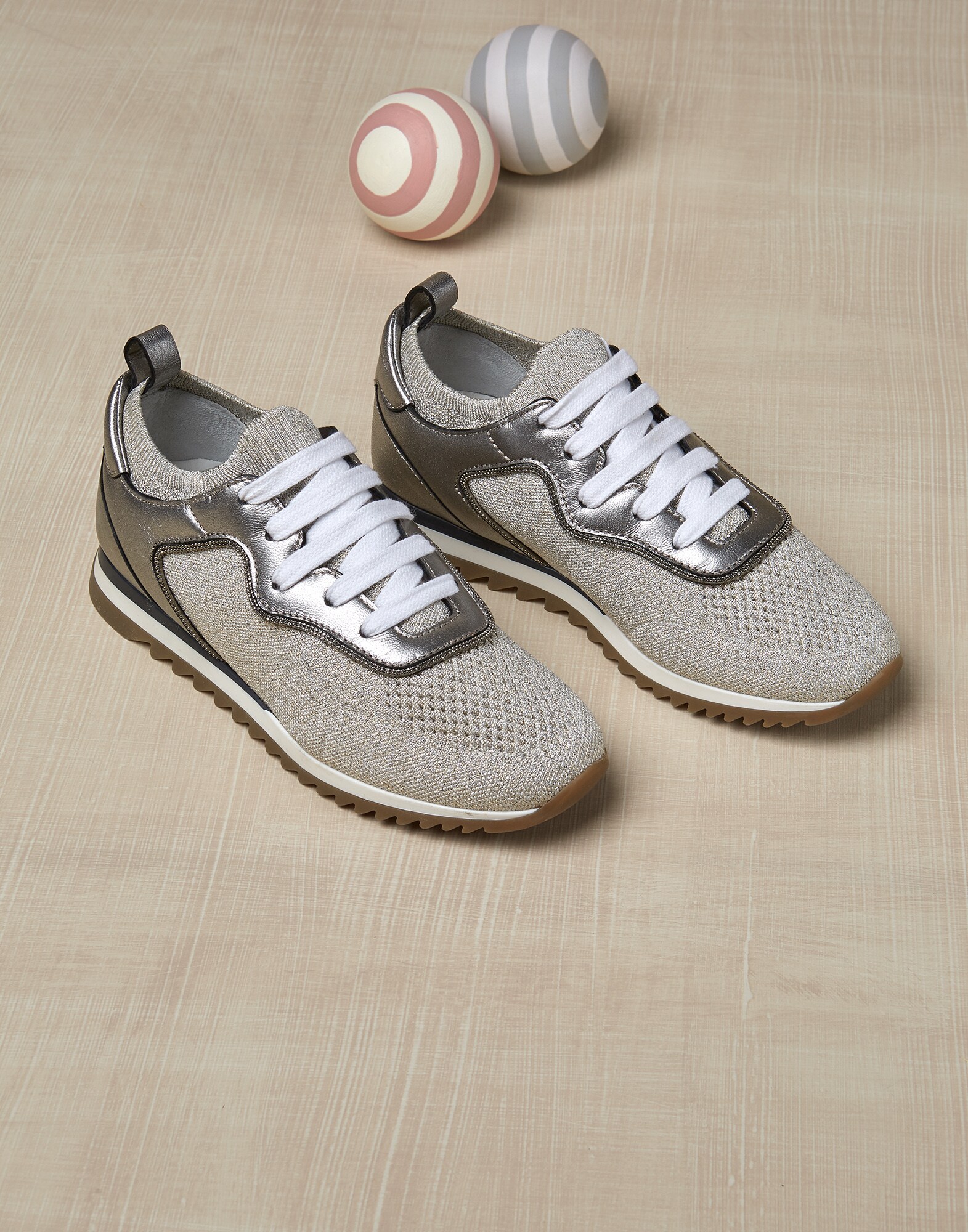Sneakers Beige Niña 1 - Brunello Cucinelli