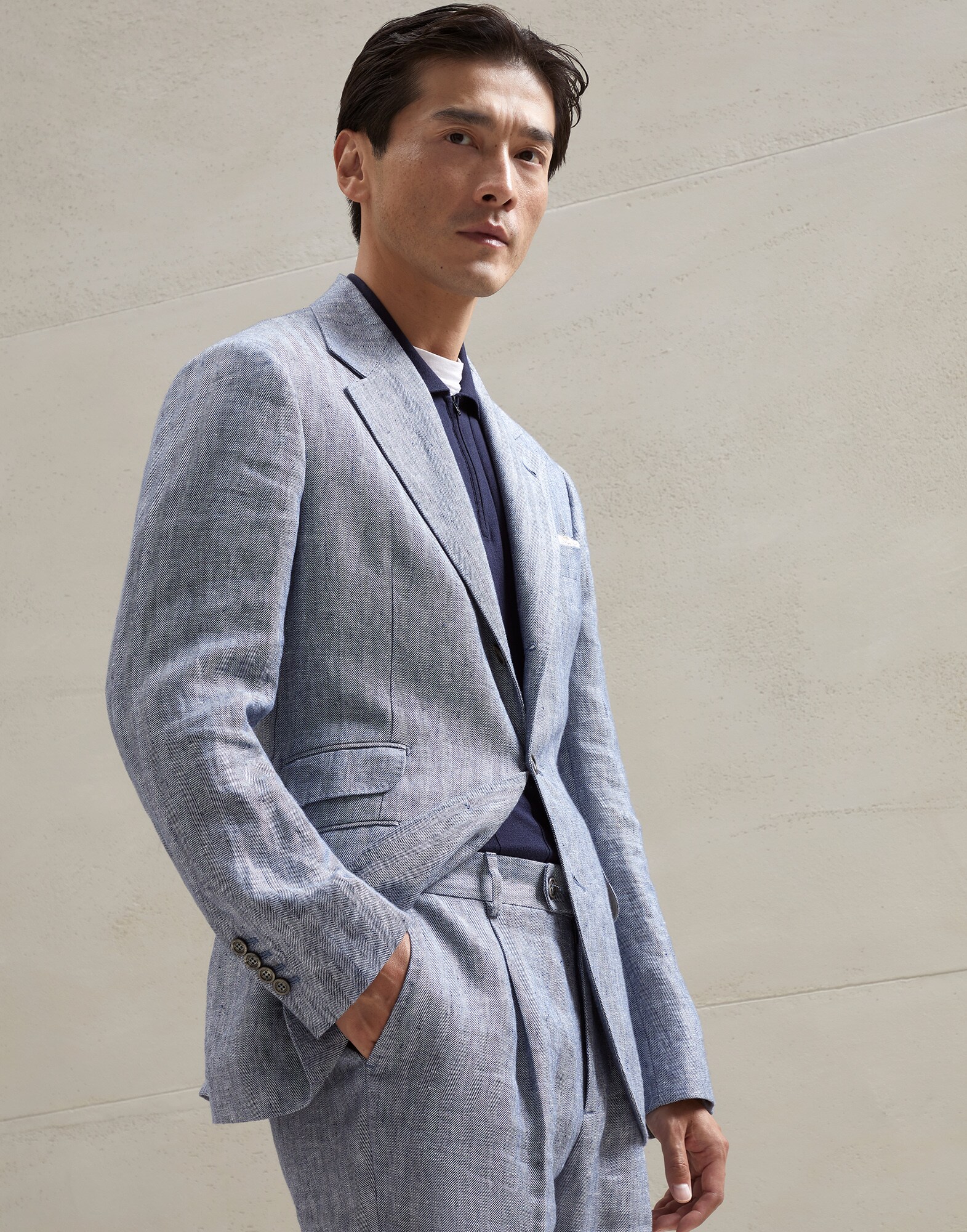 Veste Cavallo déstructurée Denim Homme - Brunello Cucinelli