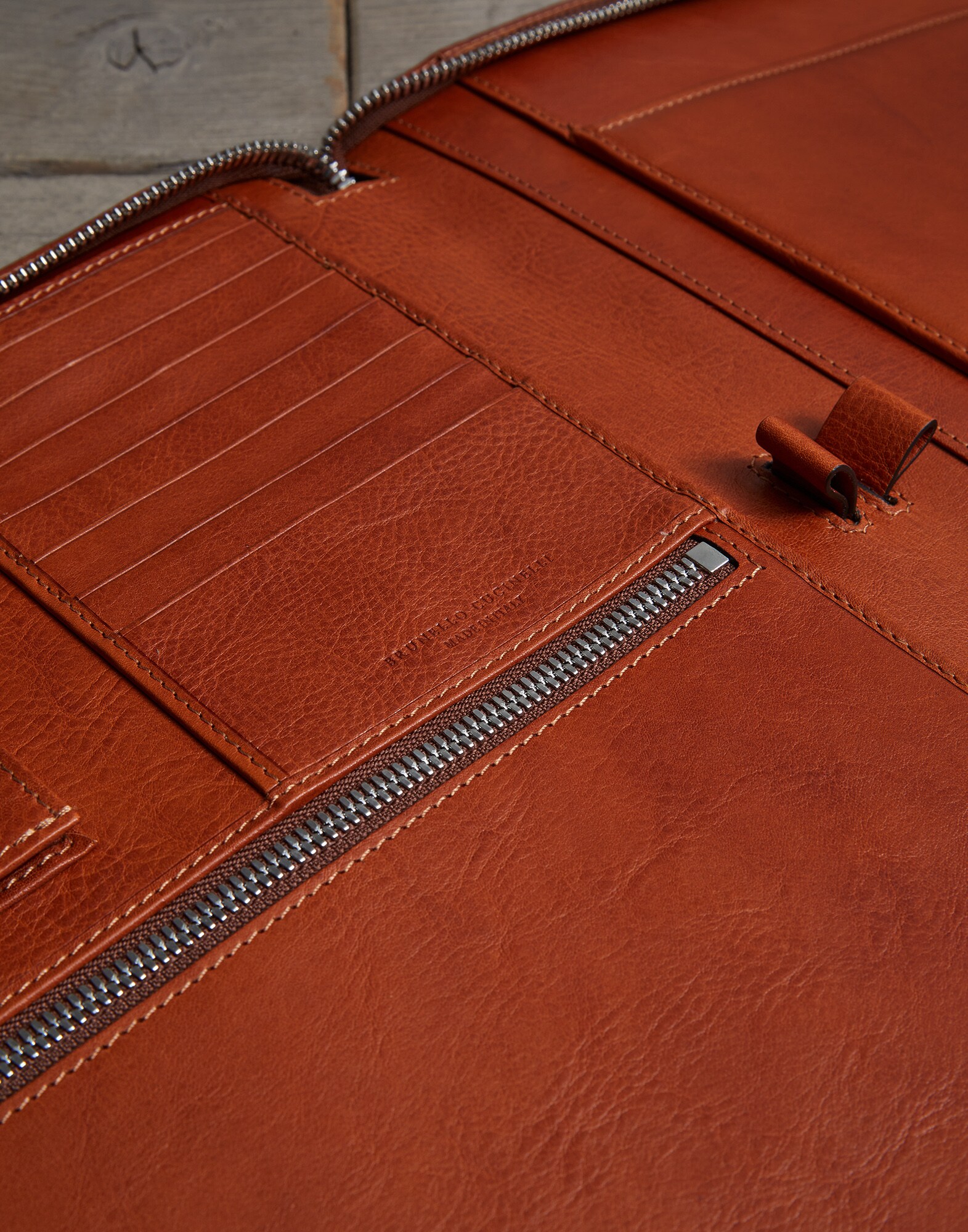 Document Holder Leather Man 3 - Brunello Cucinelli