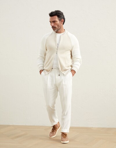 Zip-front Cardigan - Full look