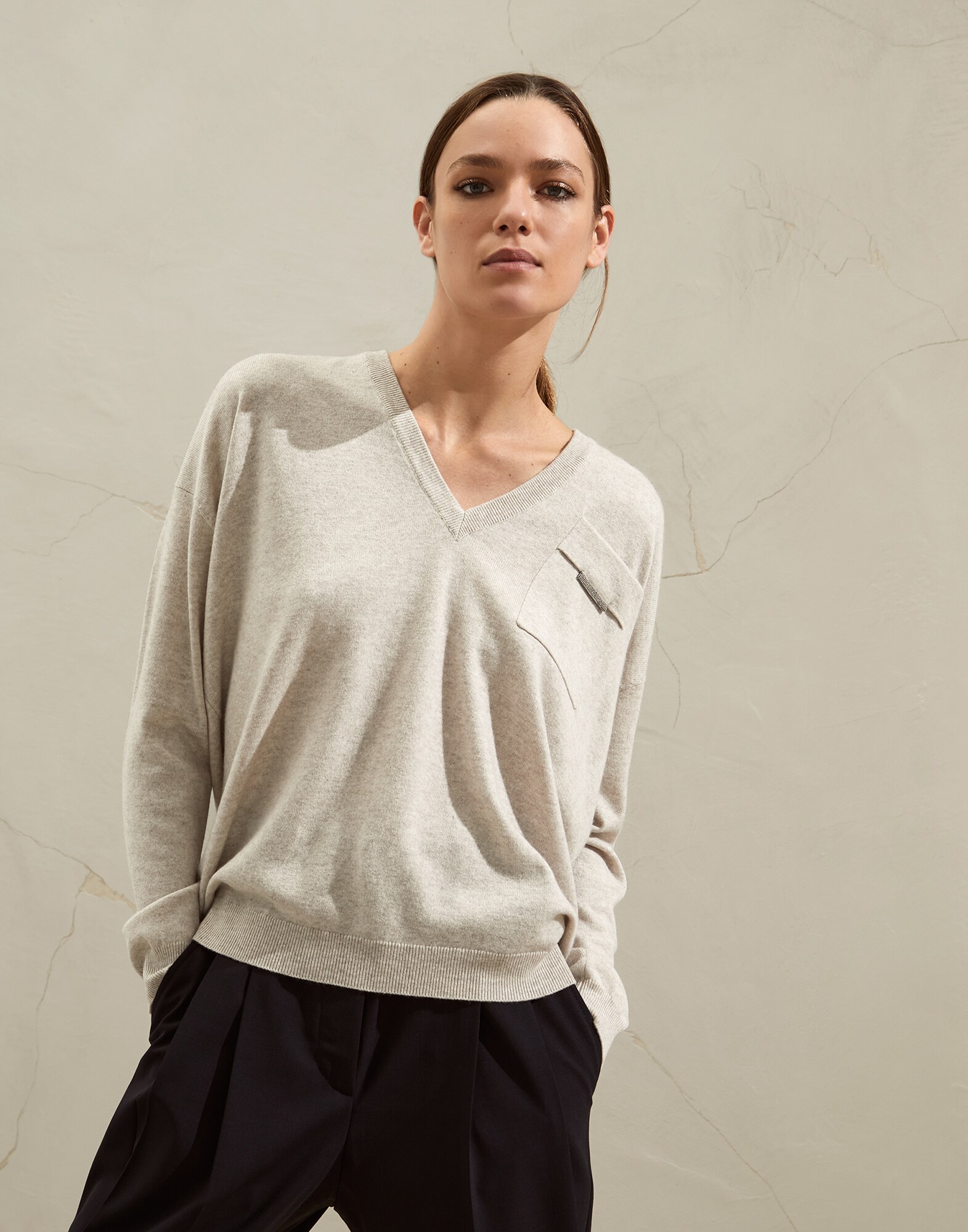 V-neck Sweater - Front