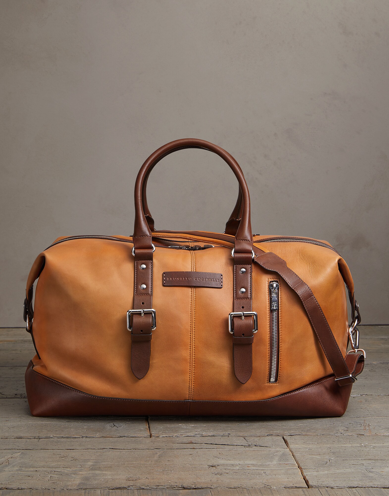 Bolsa para Tiempo Libre Whisky Hombre 1 - Brunello Cucinelli