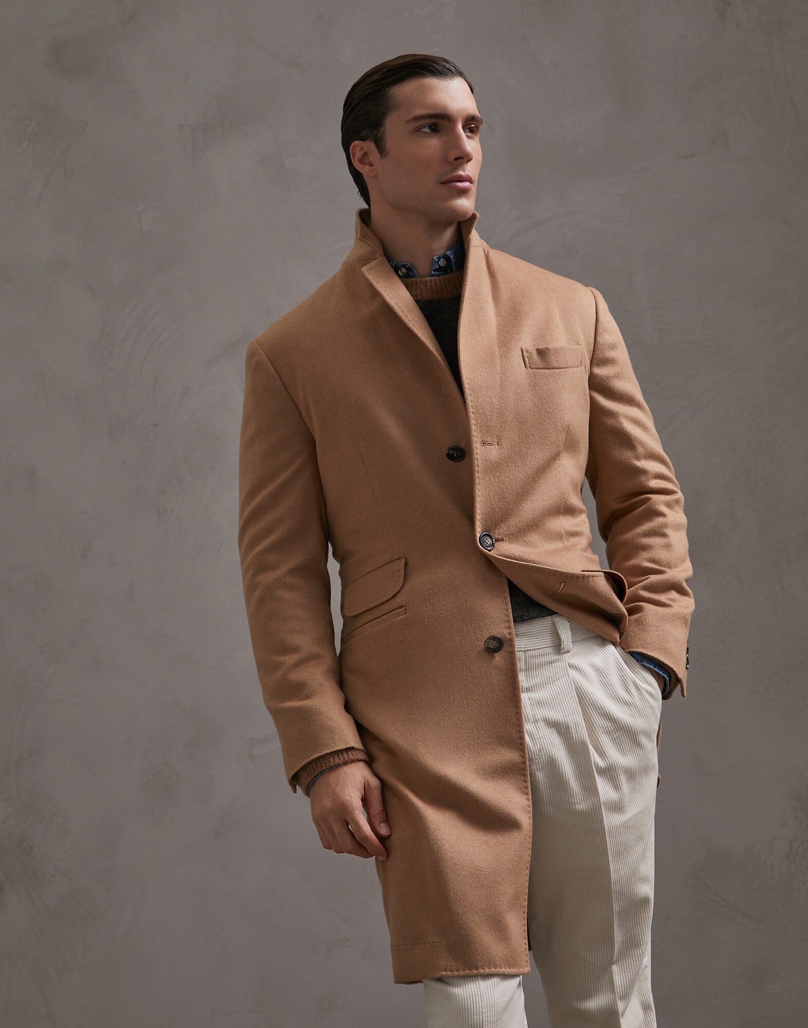 Coat Camel Man 1 - Brunello Cucinelli