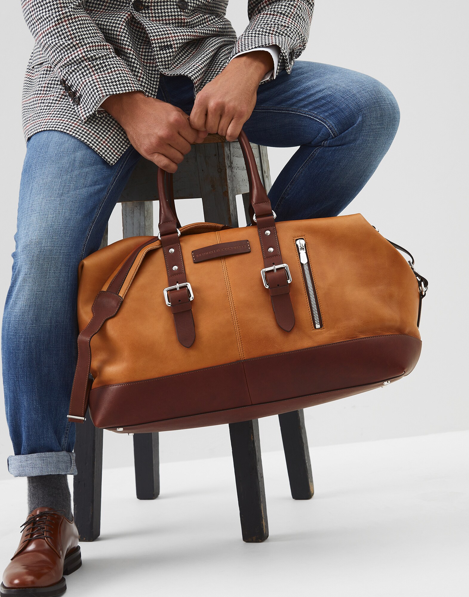 Bolsa para Tiempo Libre Whisky Hombre 0 - Brunello Cucinelli