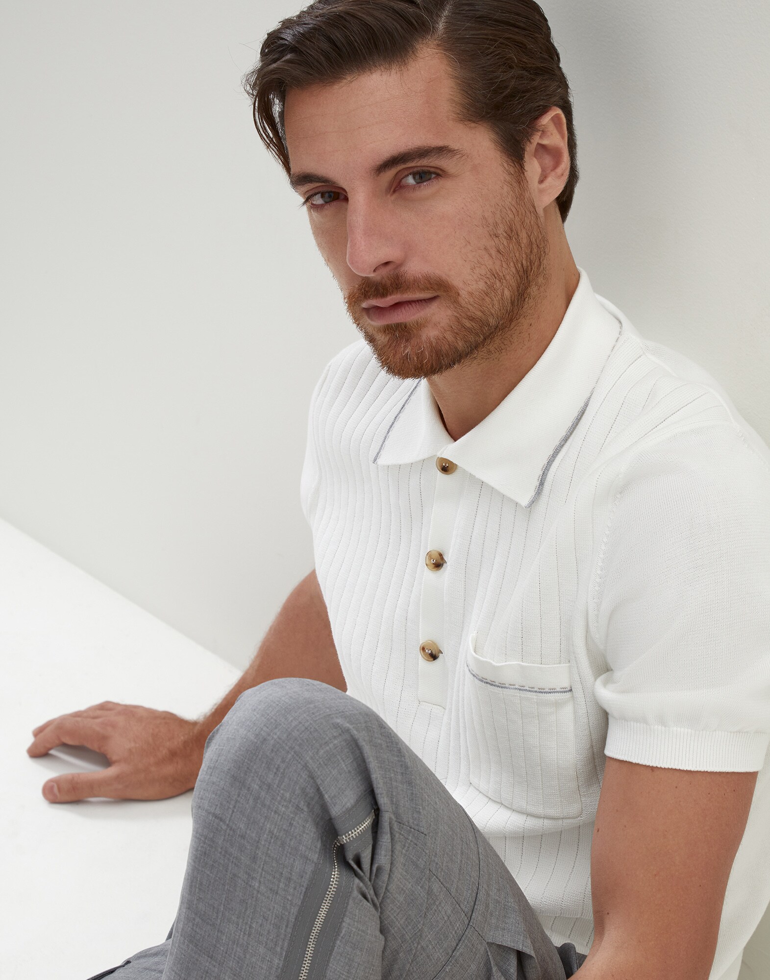 Polo-Style Sweater - Editorial view