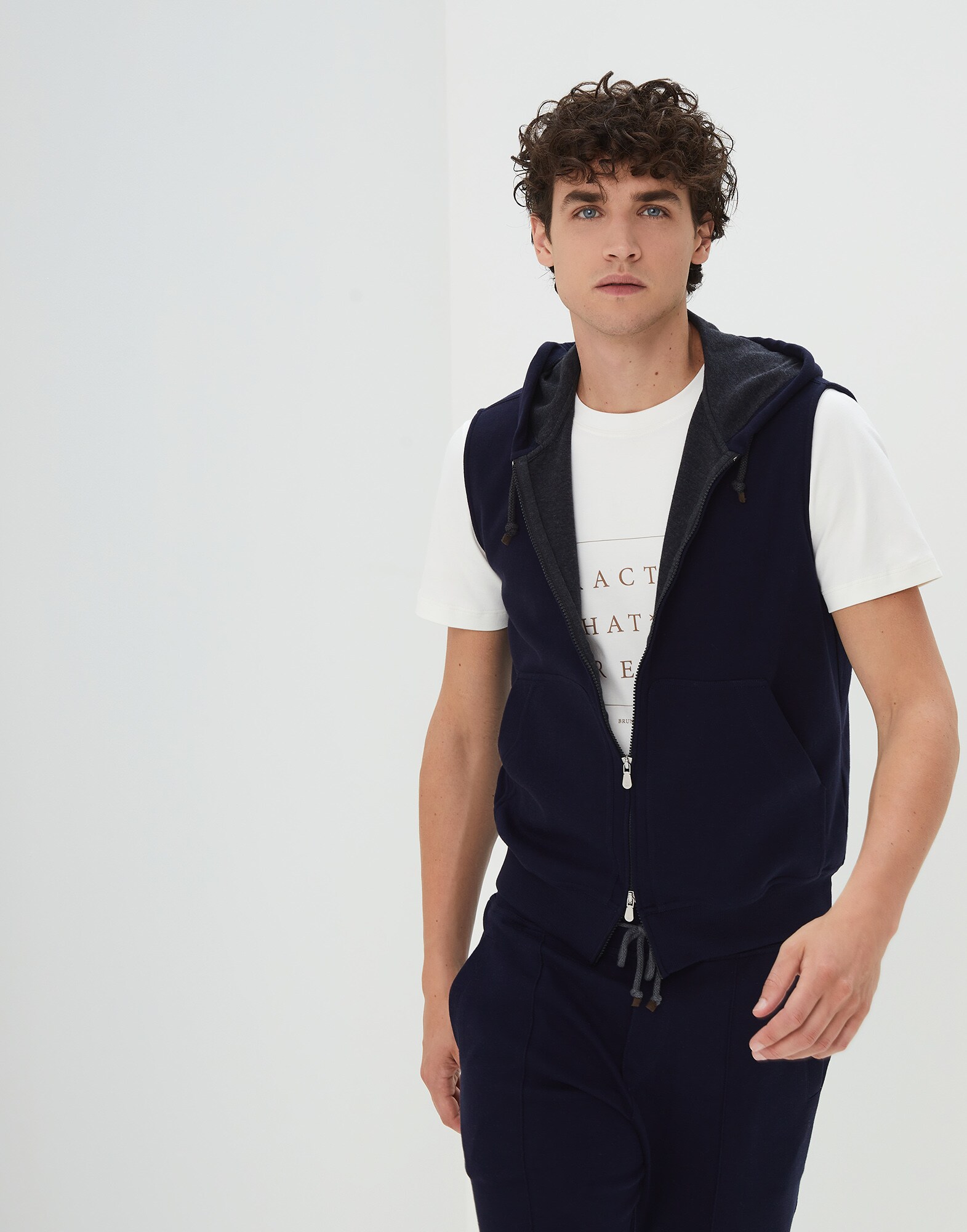 Sweatshirt Marine Blue Man 4 - Brunello Cucinelli