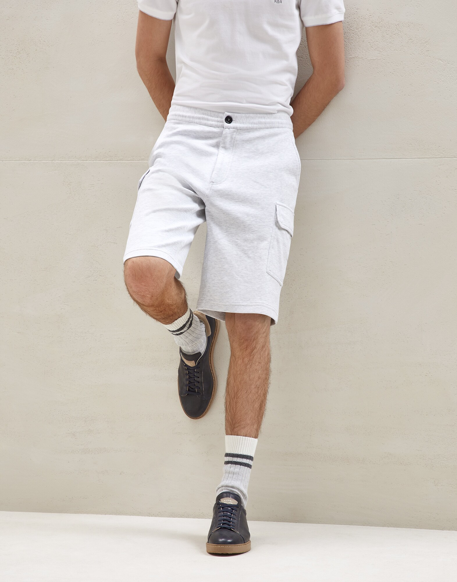 Bermudas Gris Perla Hombre - Brunello Cucinelli