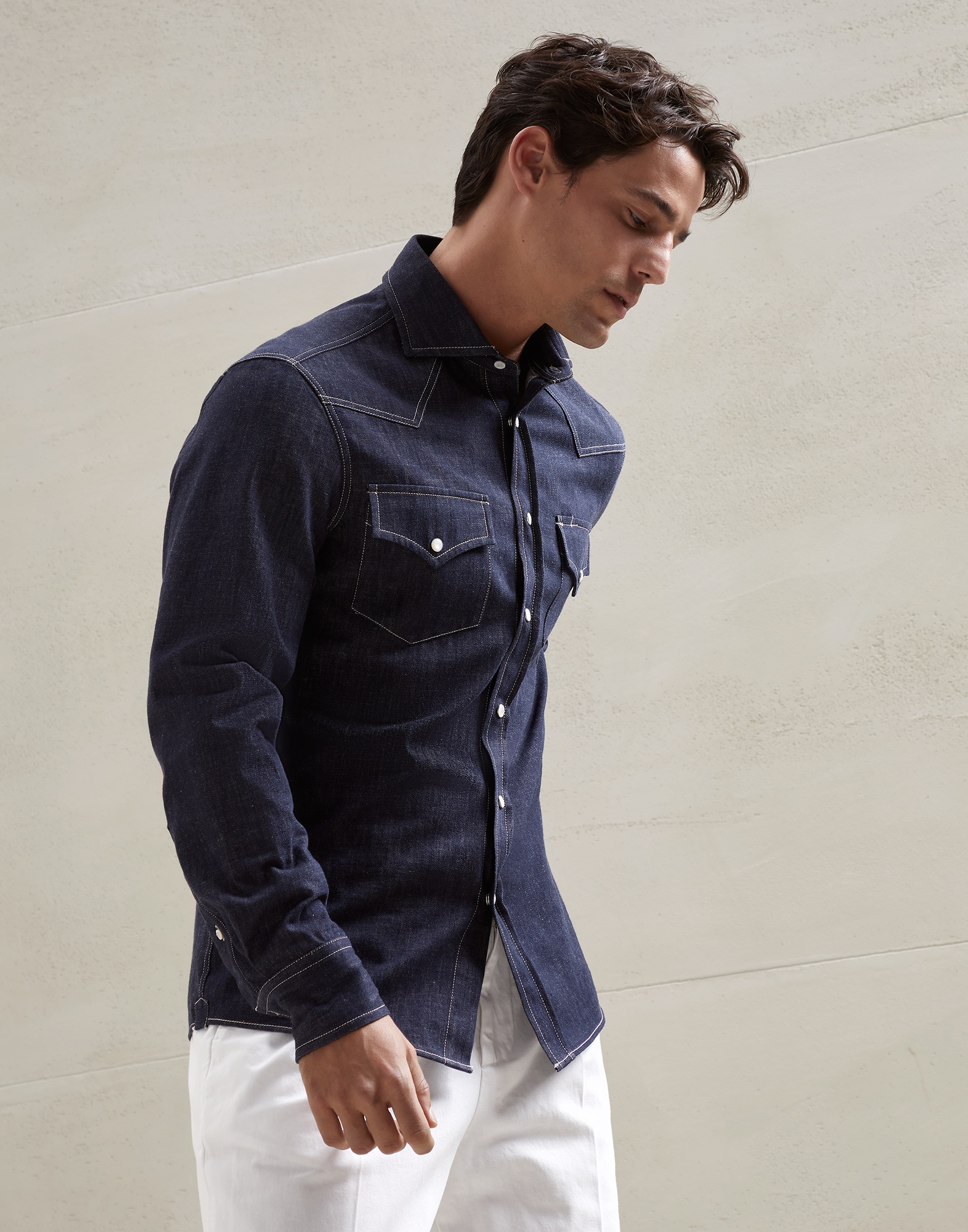 dark denim shirts
