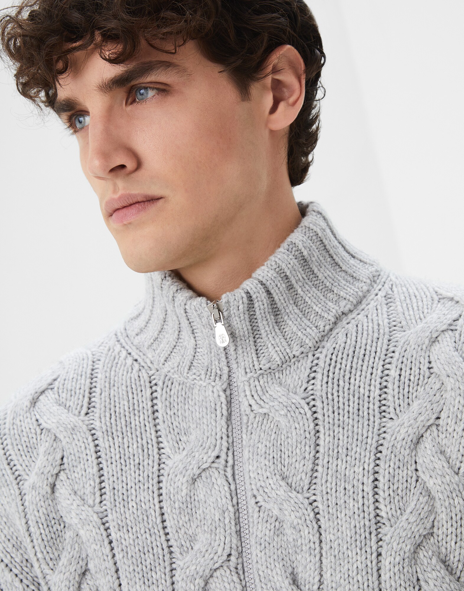 Zip-front Cardigan - Detail