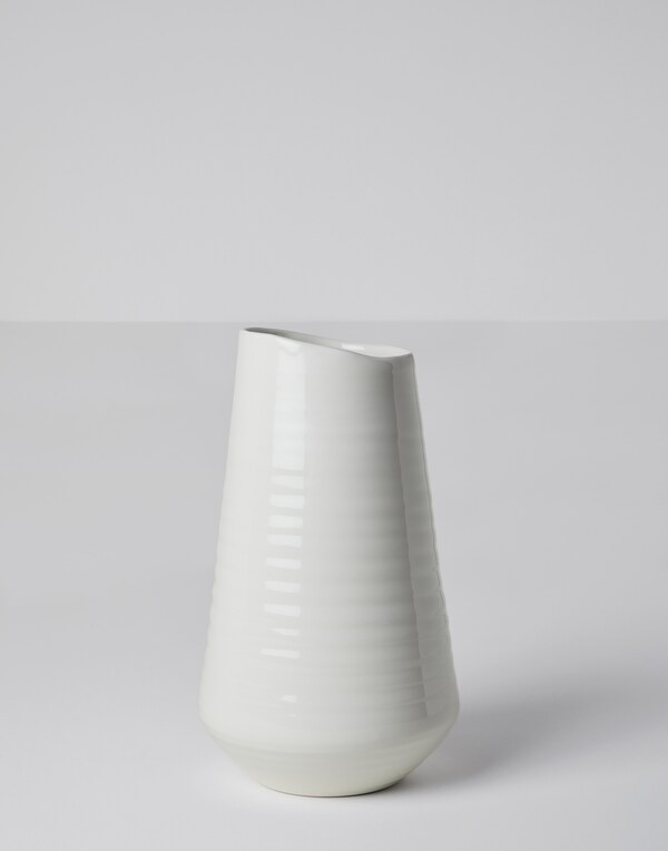 Maxi ceramic vase Milk Lifestyle - Brunello Cucinelli 