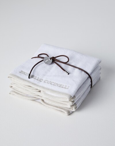 Гостевые салфетки из махровой ткани Белый Стиль жизни - Brunello Cucinelli 