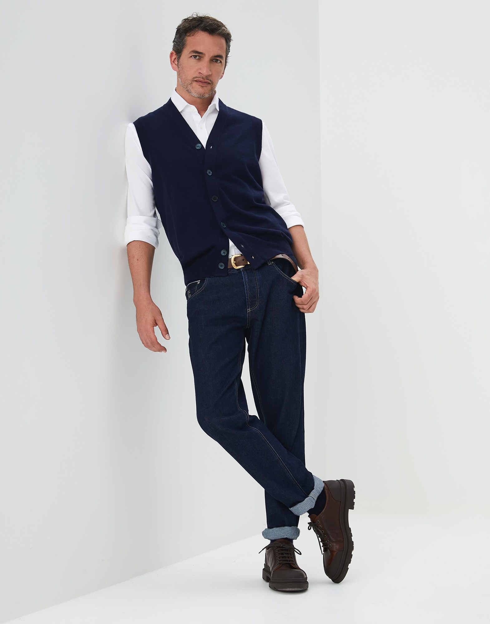 Button-front Cardigan - Look