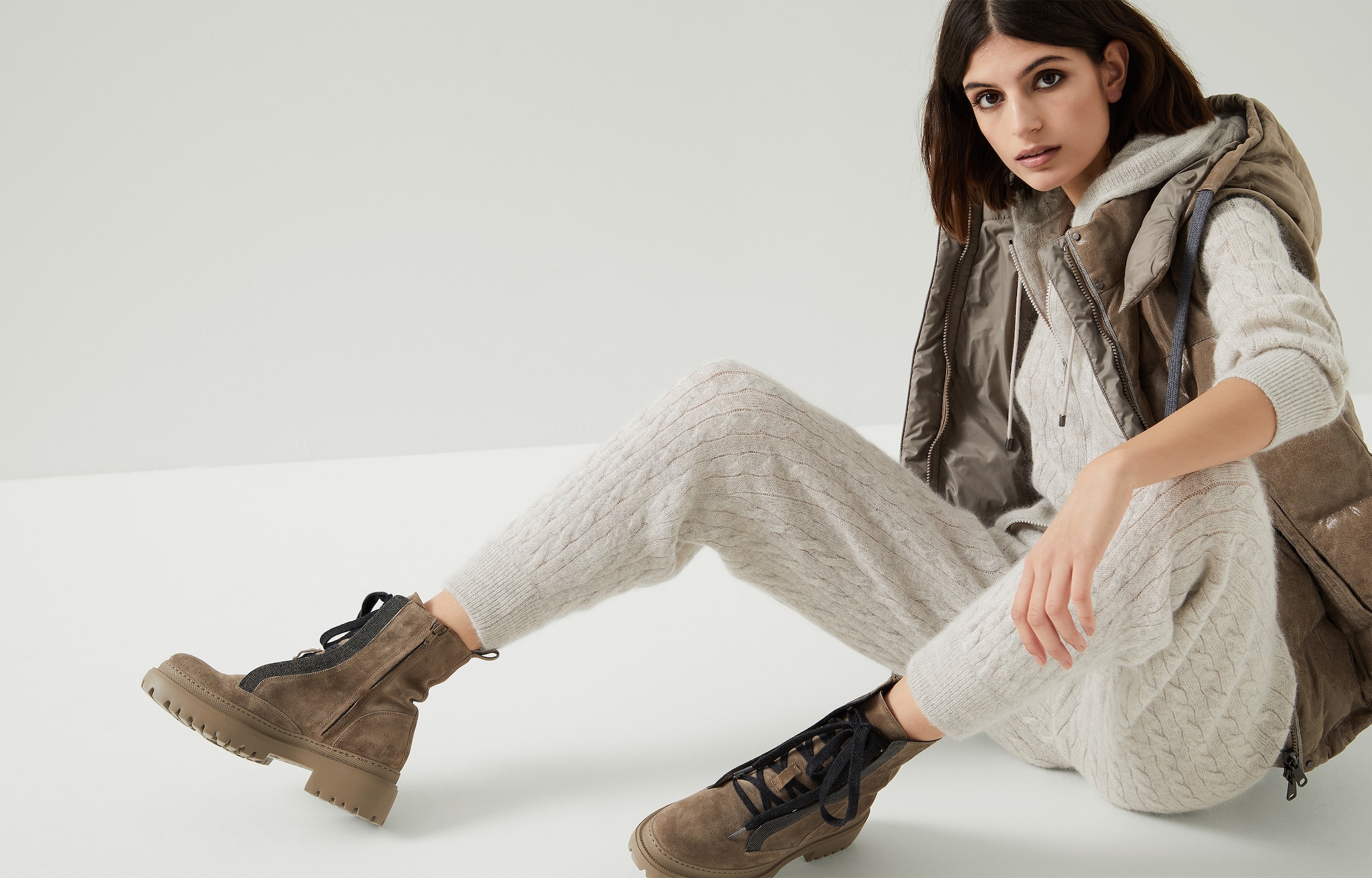 Suede boots Mud Woman - Brunello Cucinelli