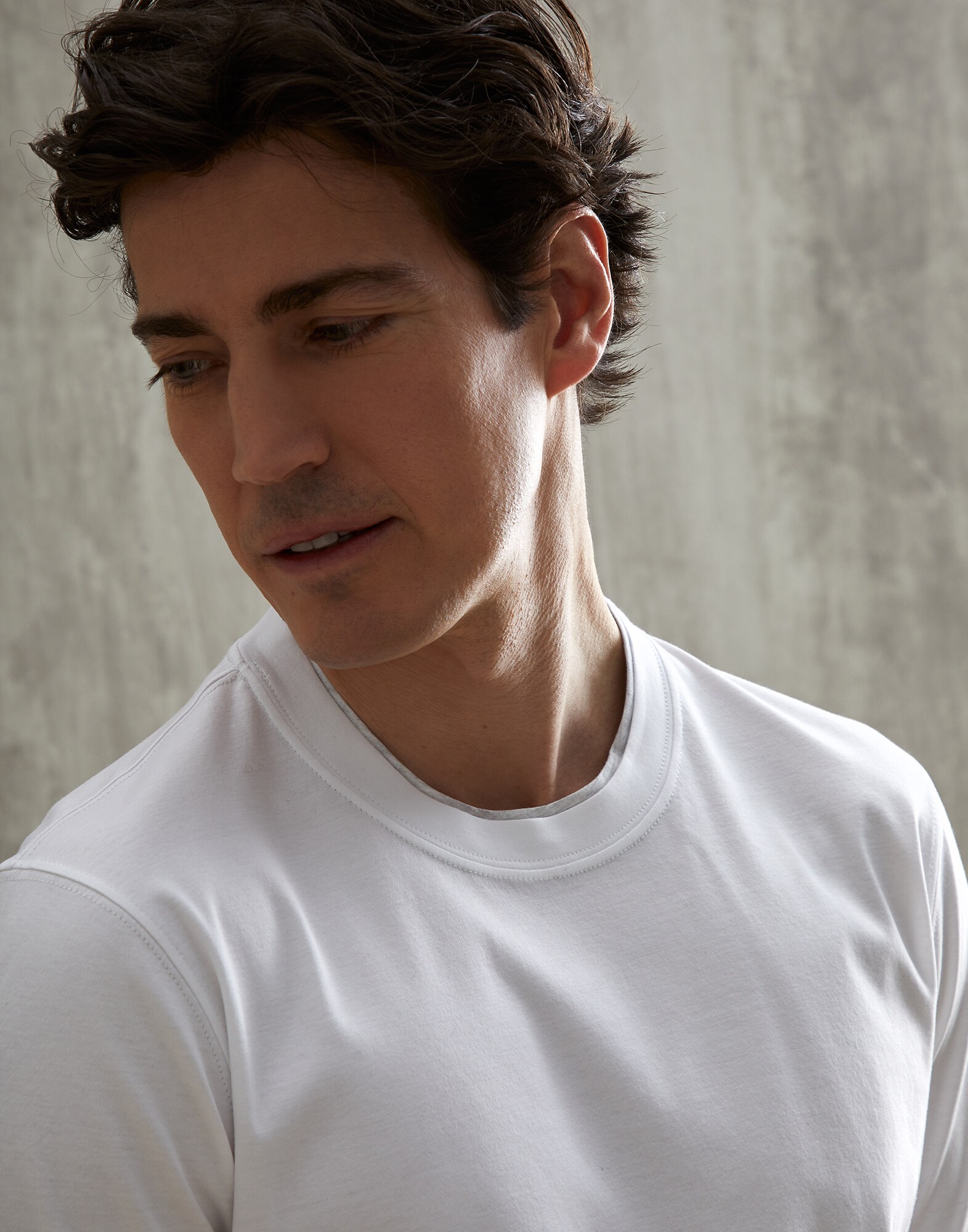 Jersey T-shirt White Man - Brunello Cucinelli