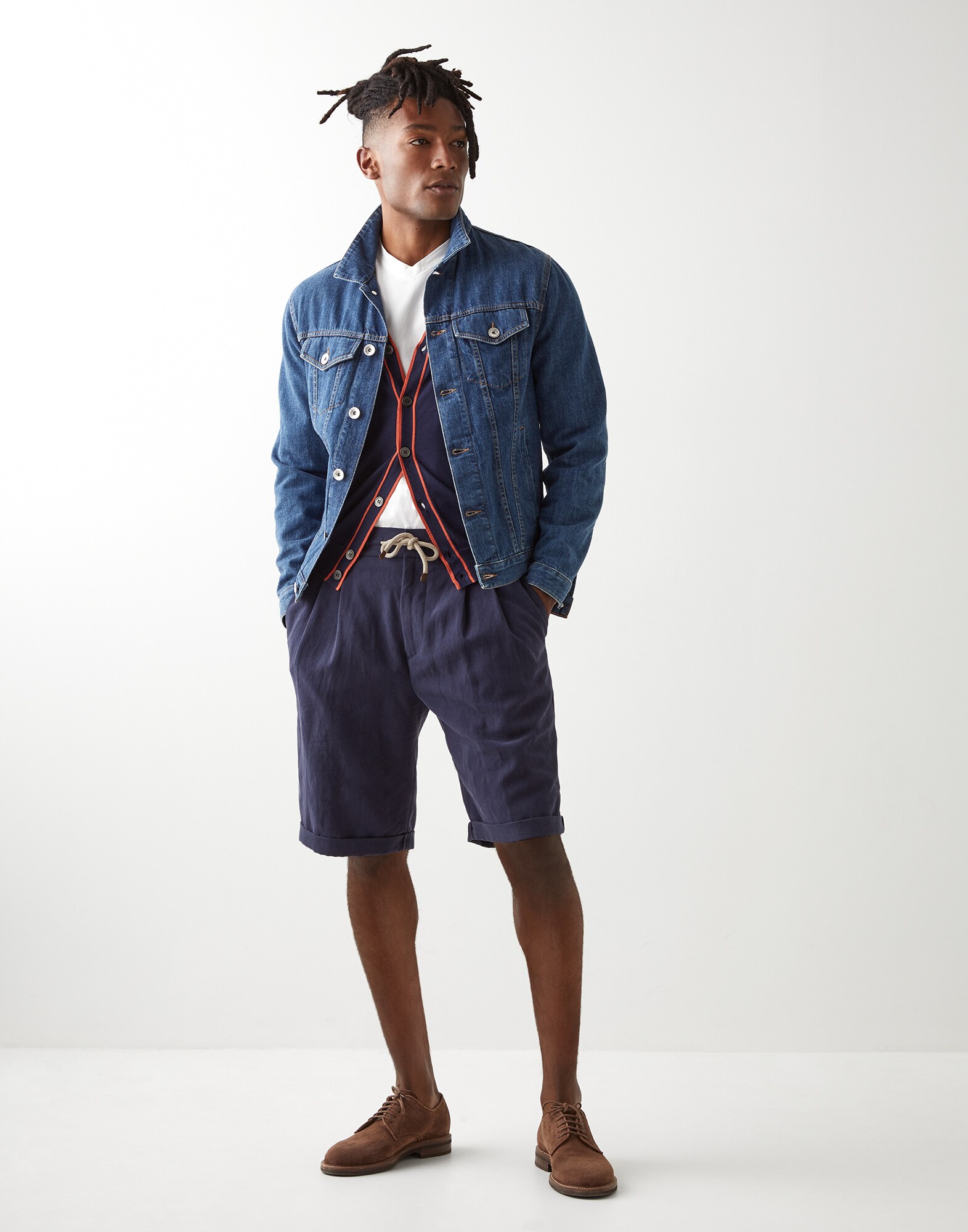 Button-front Cardigan - Full look