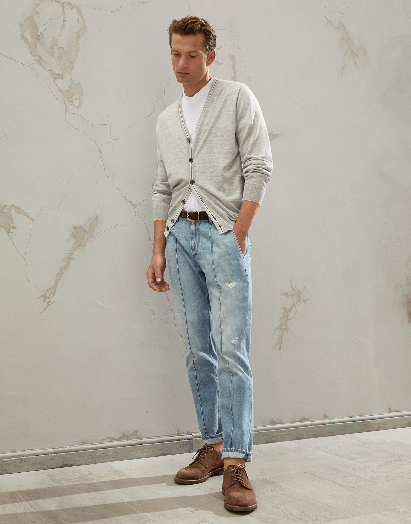 Button-front Cardigan - Full look