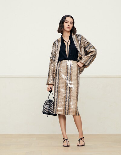 Falda Midi - Vista look completo