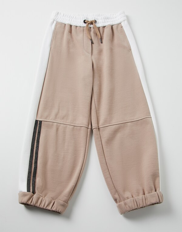 French terry trousers Camel Girl - Brunello Cucinelli 