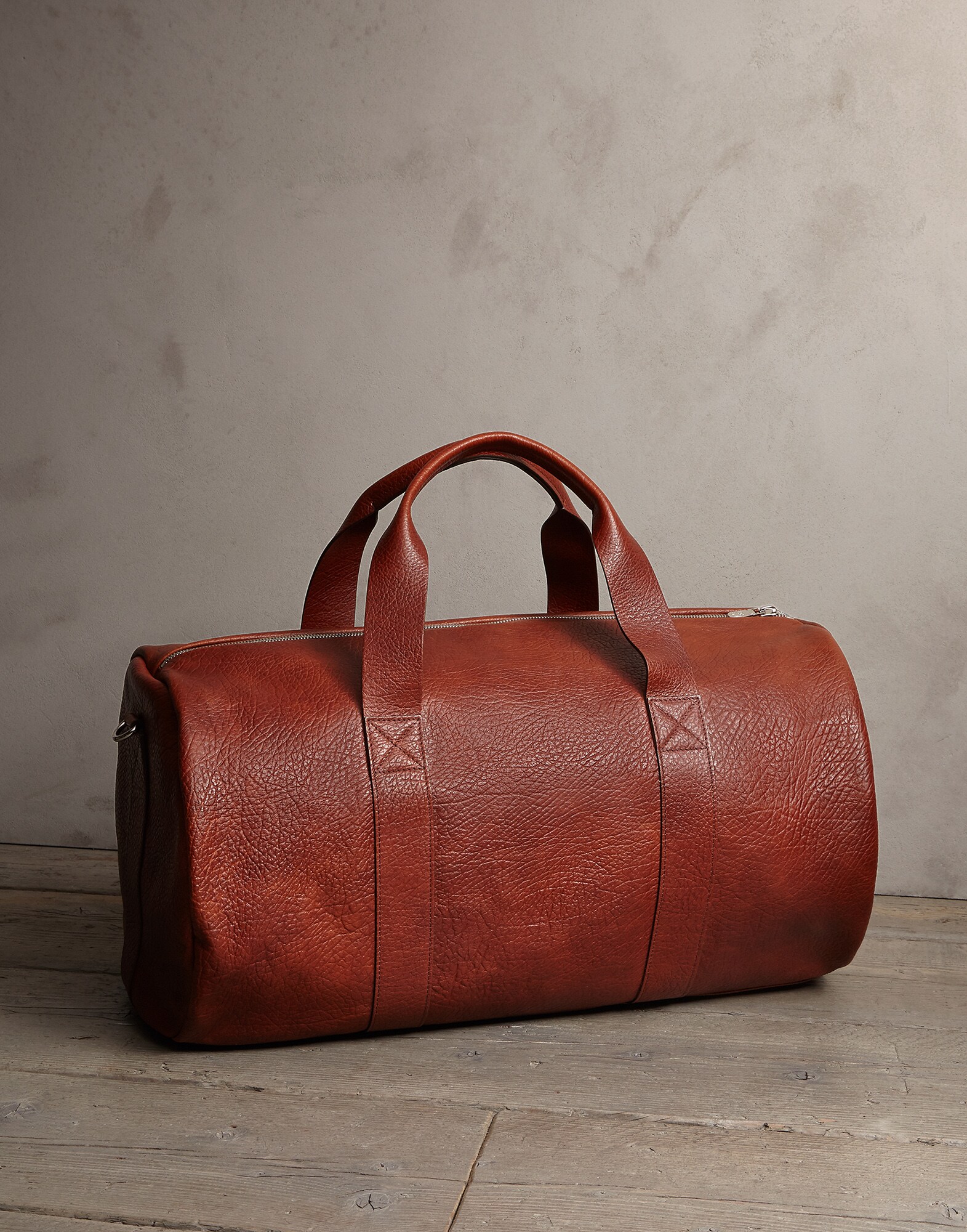 Leisure Bag Cognac Man 1 - Brunello Cucinelli