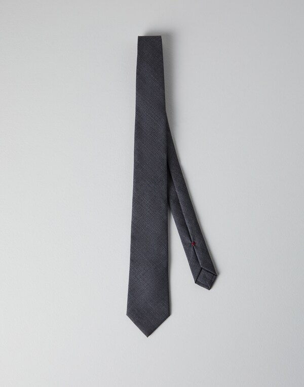 Wool necktie Lead Man - Brunello Cucinelli