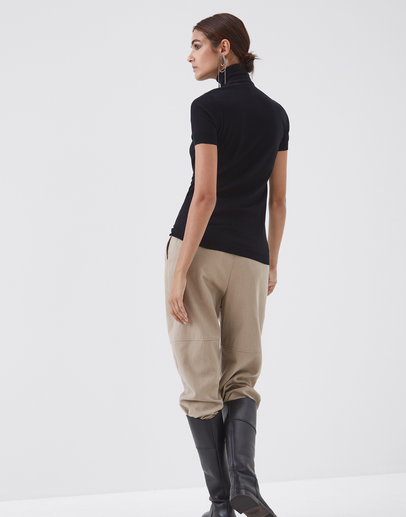 High Neck Sweater - Back