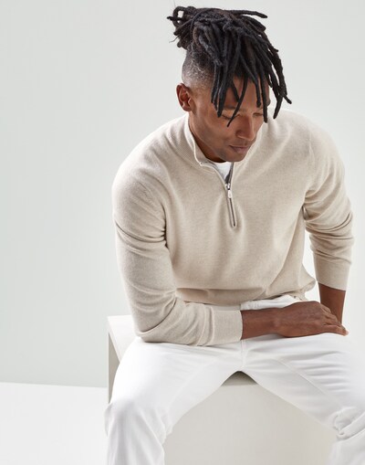 Zip Neck Sweater - Editorial view