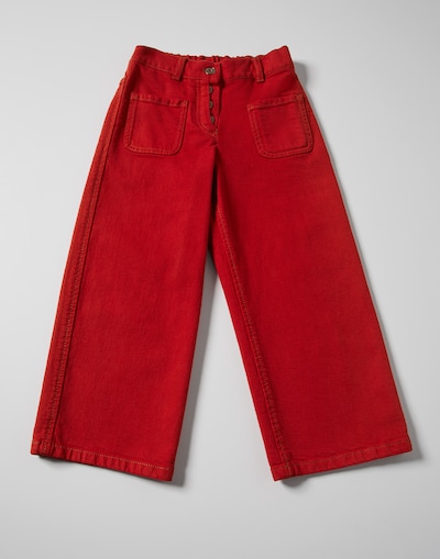 Pantalon A-Line Rouge Fille - Brunello Cucinelli 