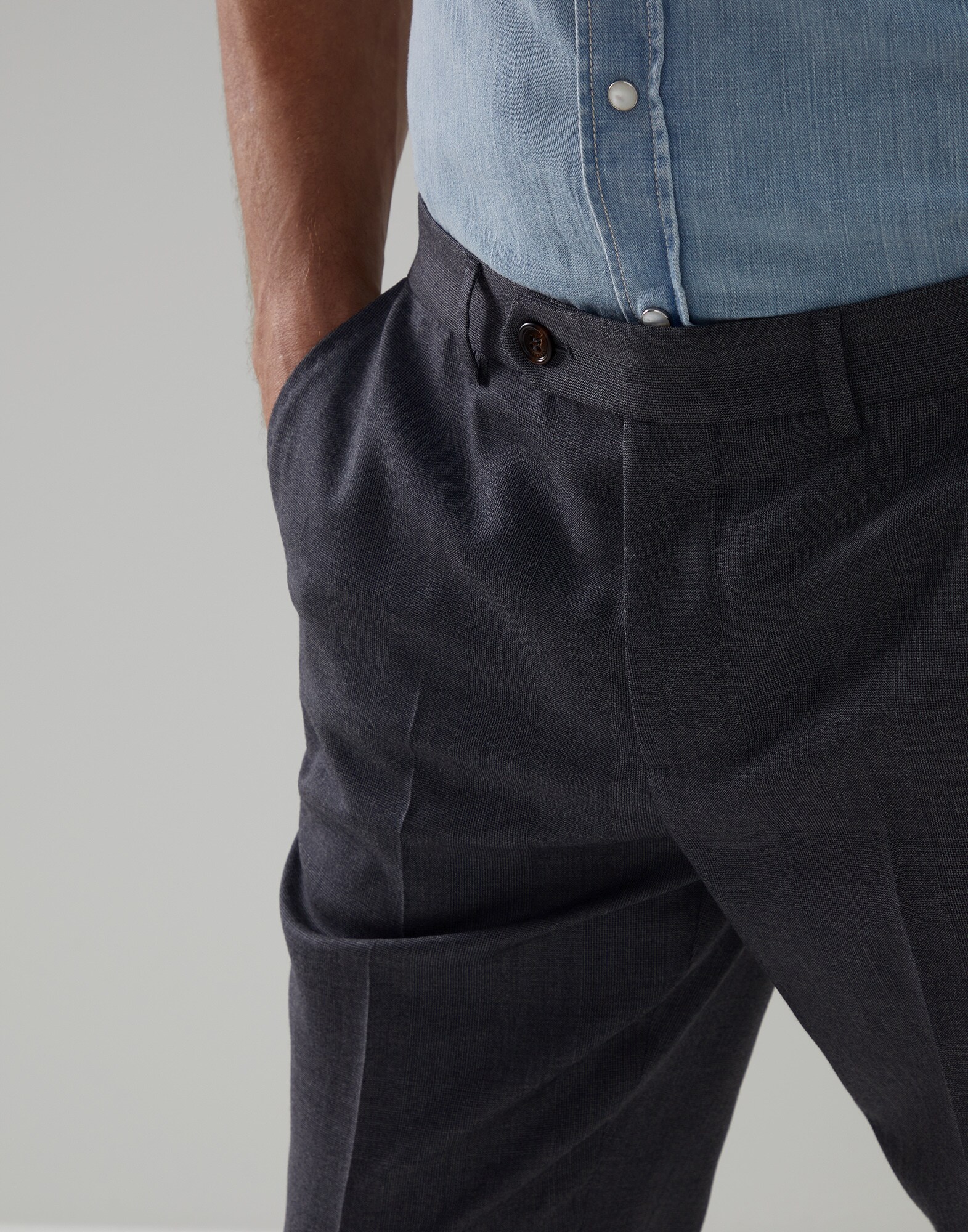 Flat front - Detail view