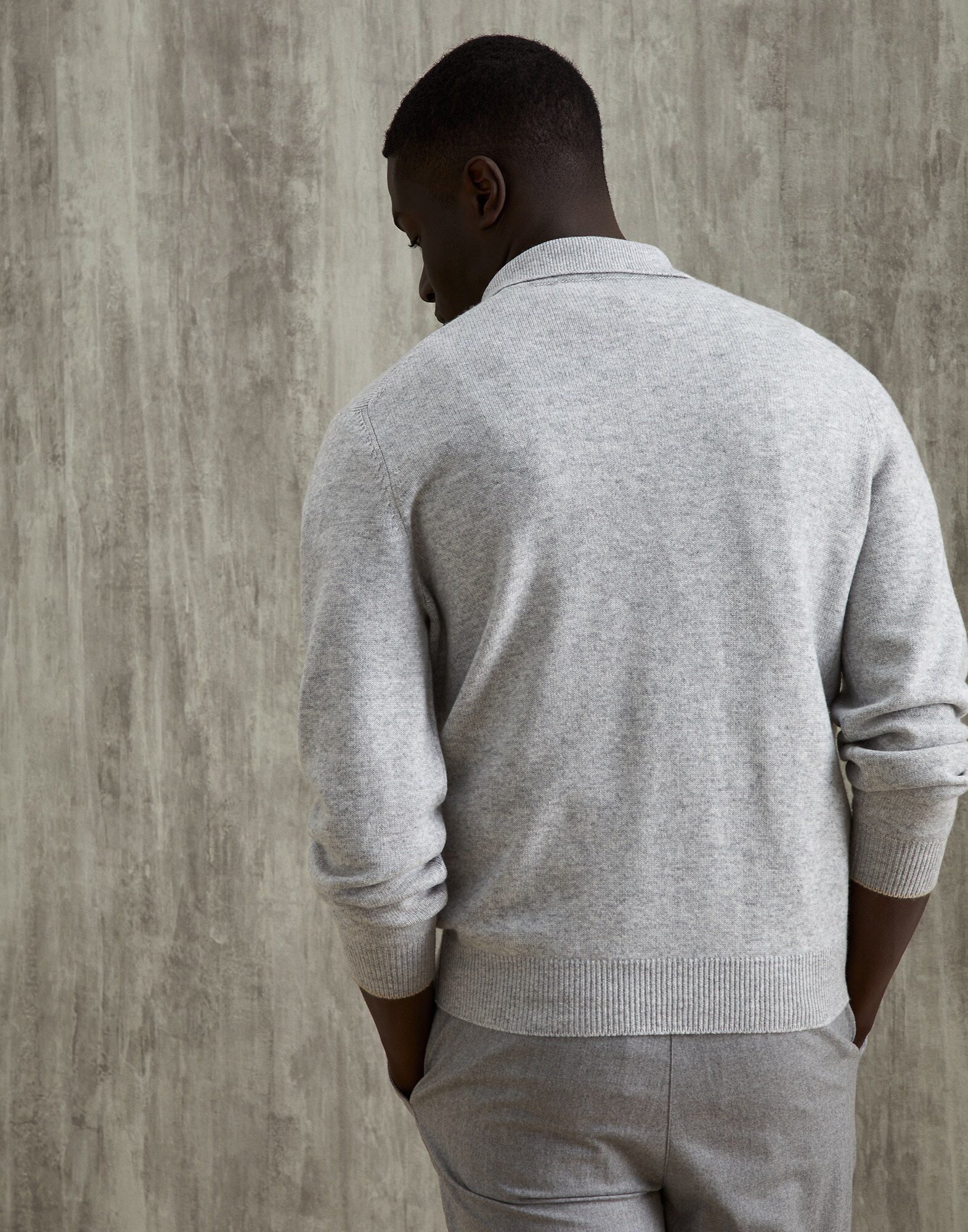 Polo-Style Sweater - Back view