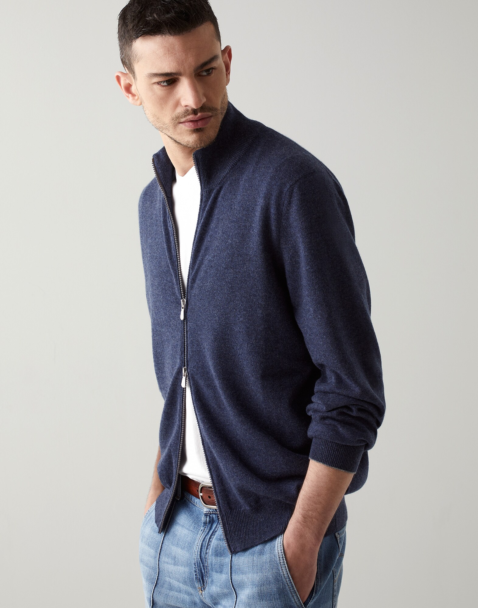Cardigan Zippé - Vue frontale