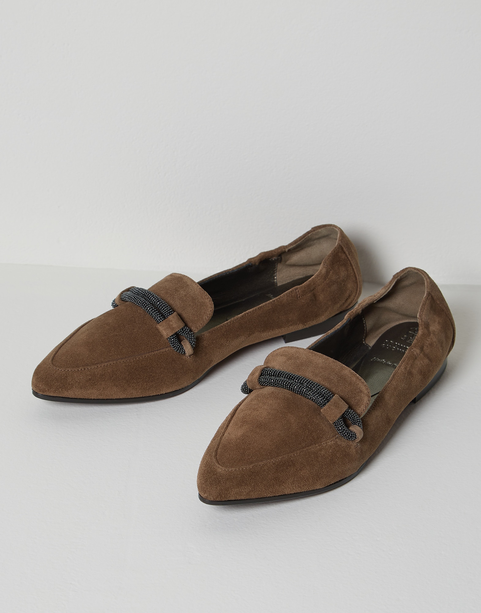 Suede flats Brown Woman - Brunello Cucinelli