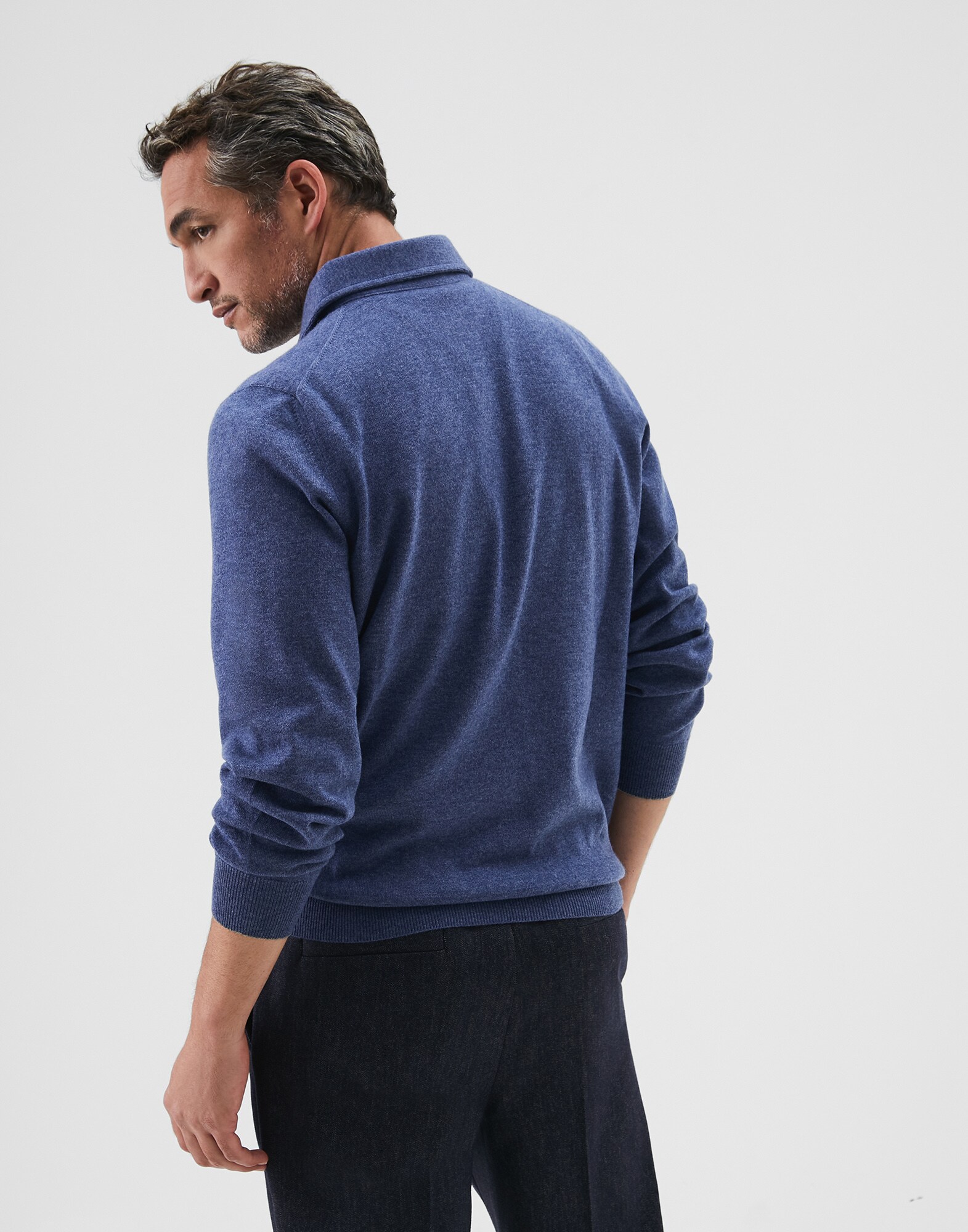 Polo-Style Sweater - Back
