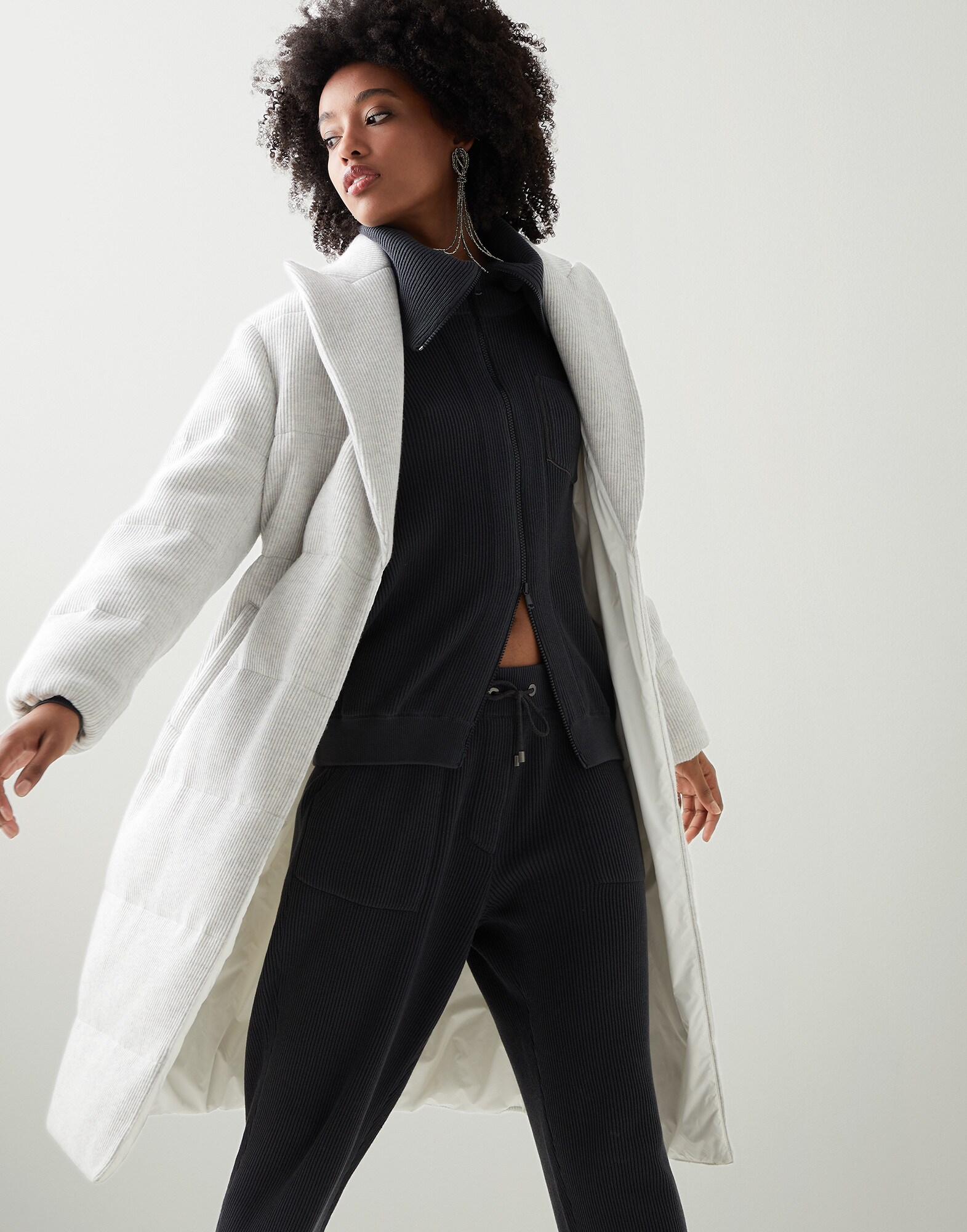 Knit Down Jacket - Editorial view